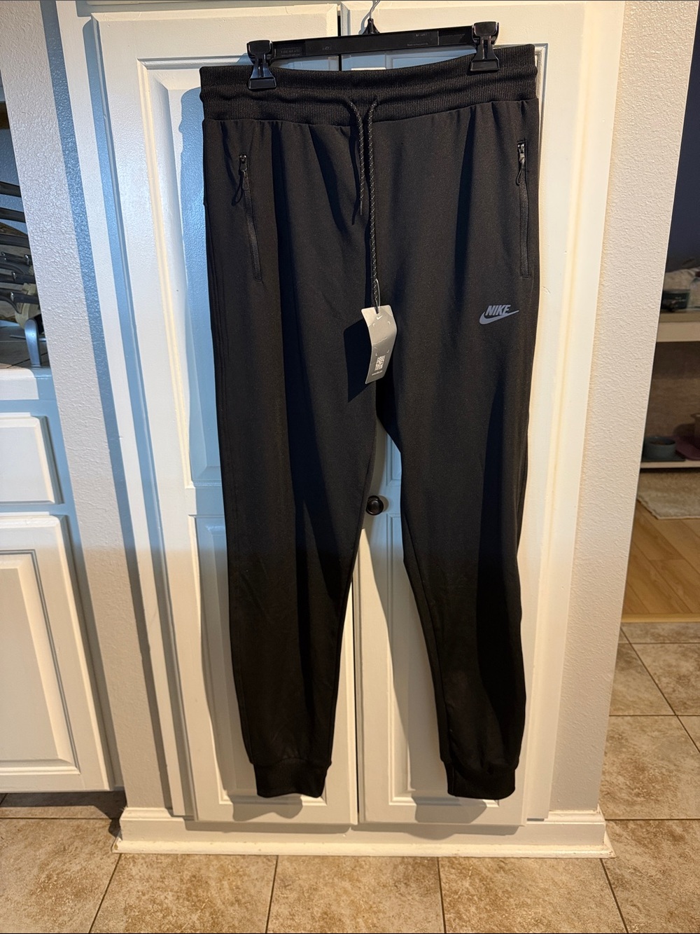 Nike Black Athletic Joggers with Zip Pockets